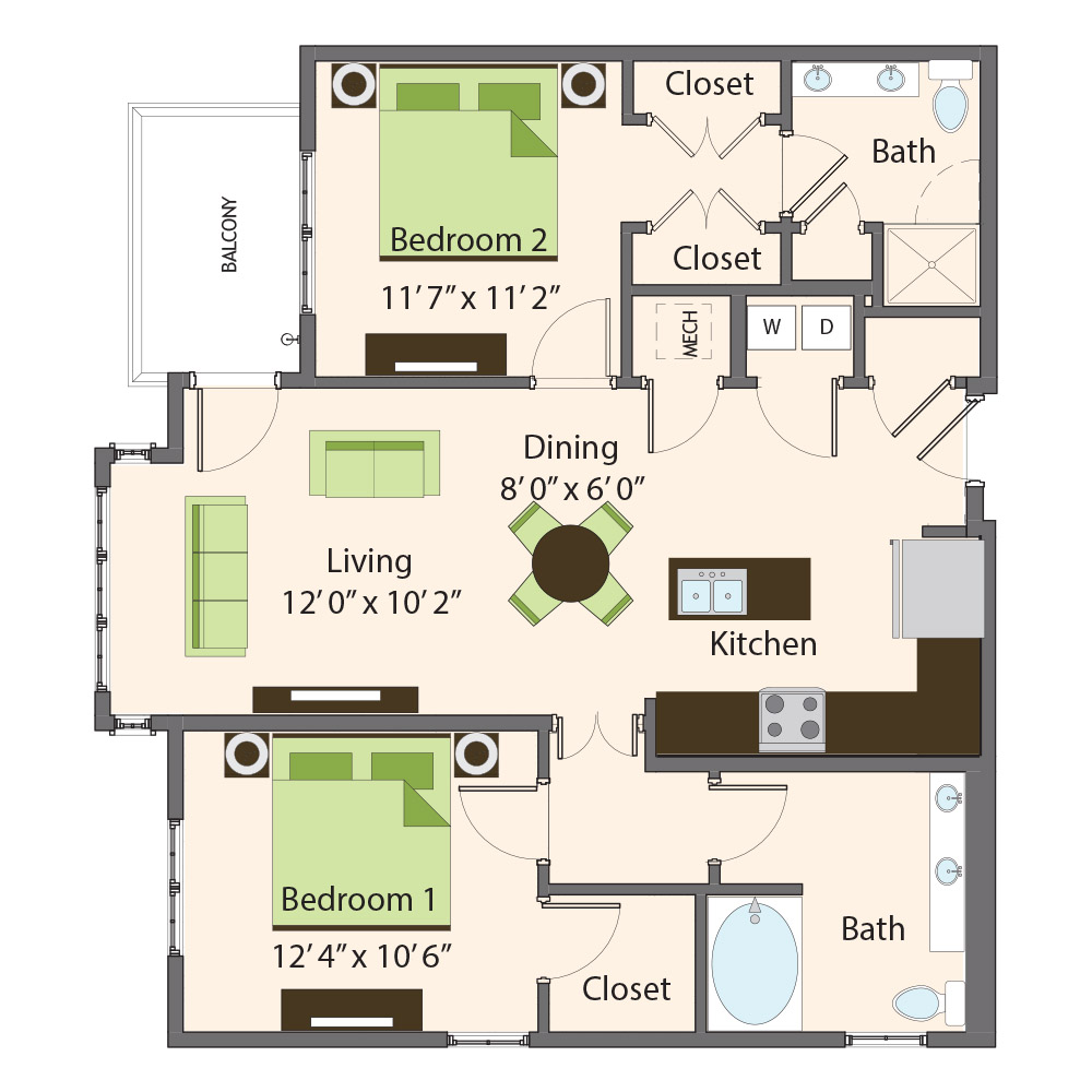 Hilltop At Cedar Grove Affordable Housing Floor Plans Floorplans click